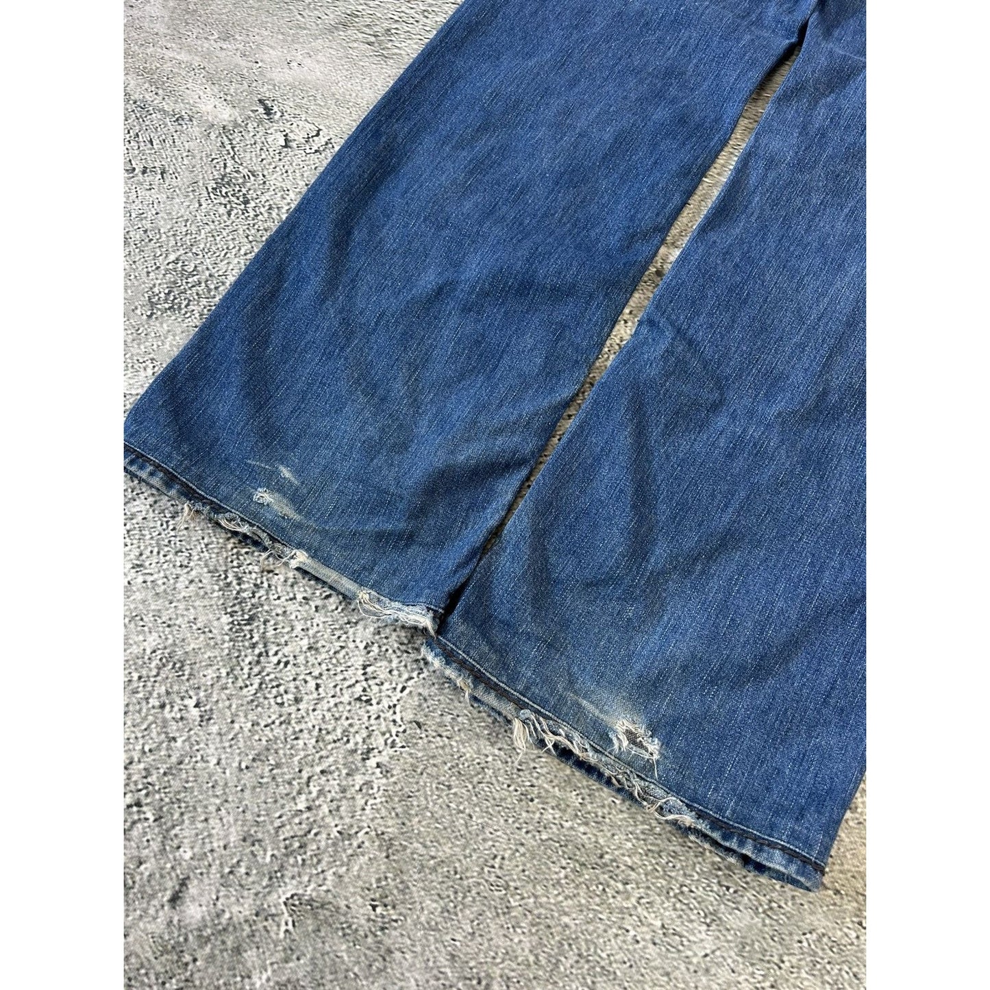 True Religion vintage blue jeans Ricky thick stitching Y2K