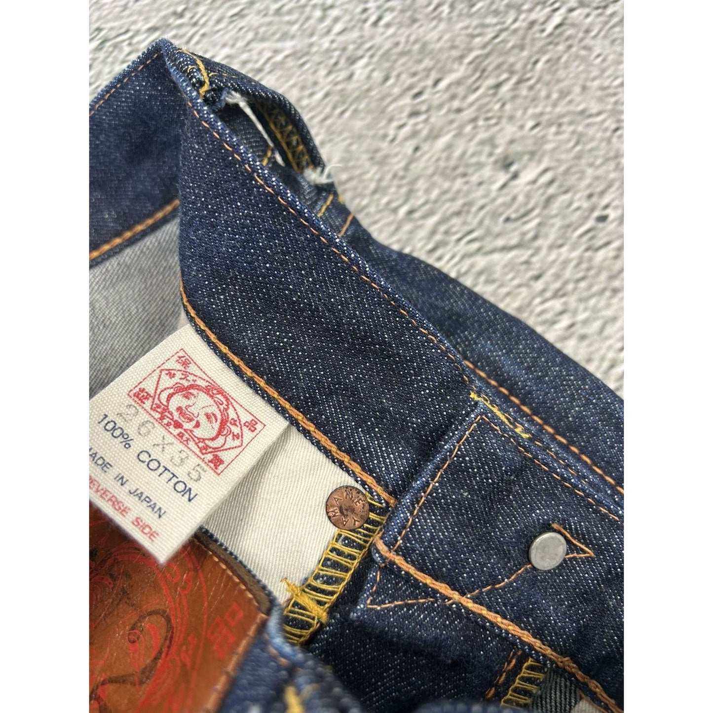 Evisu Playboy jeans vintage selvedge denim Japan RARE
