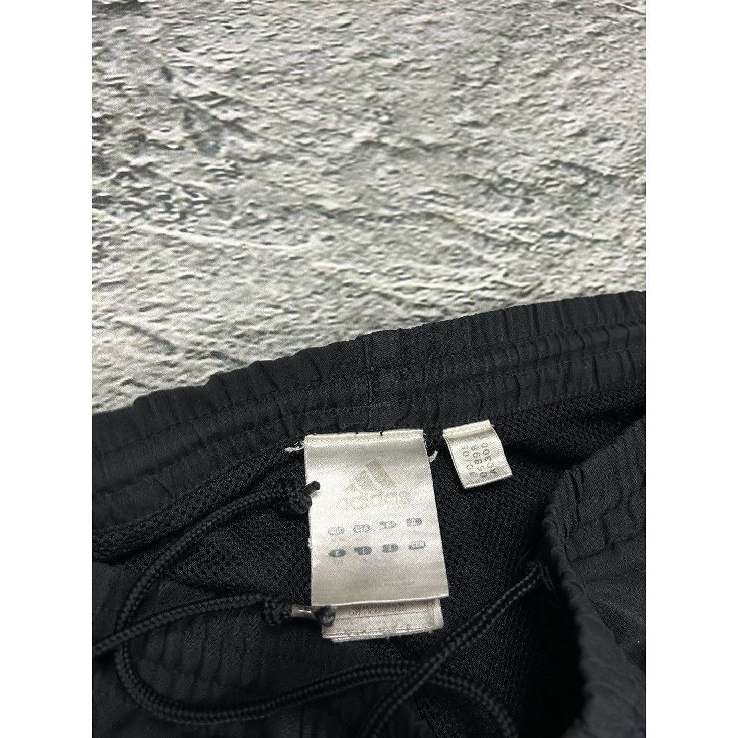 Adidas track suit vintage red black nylon track pants drill