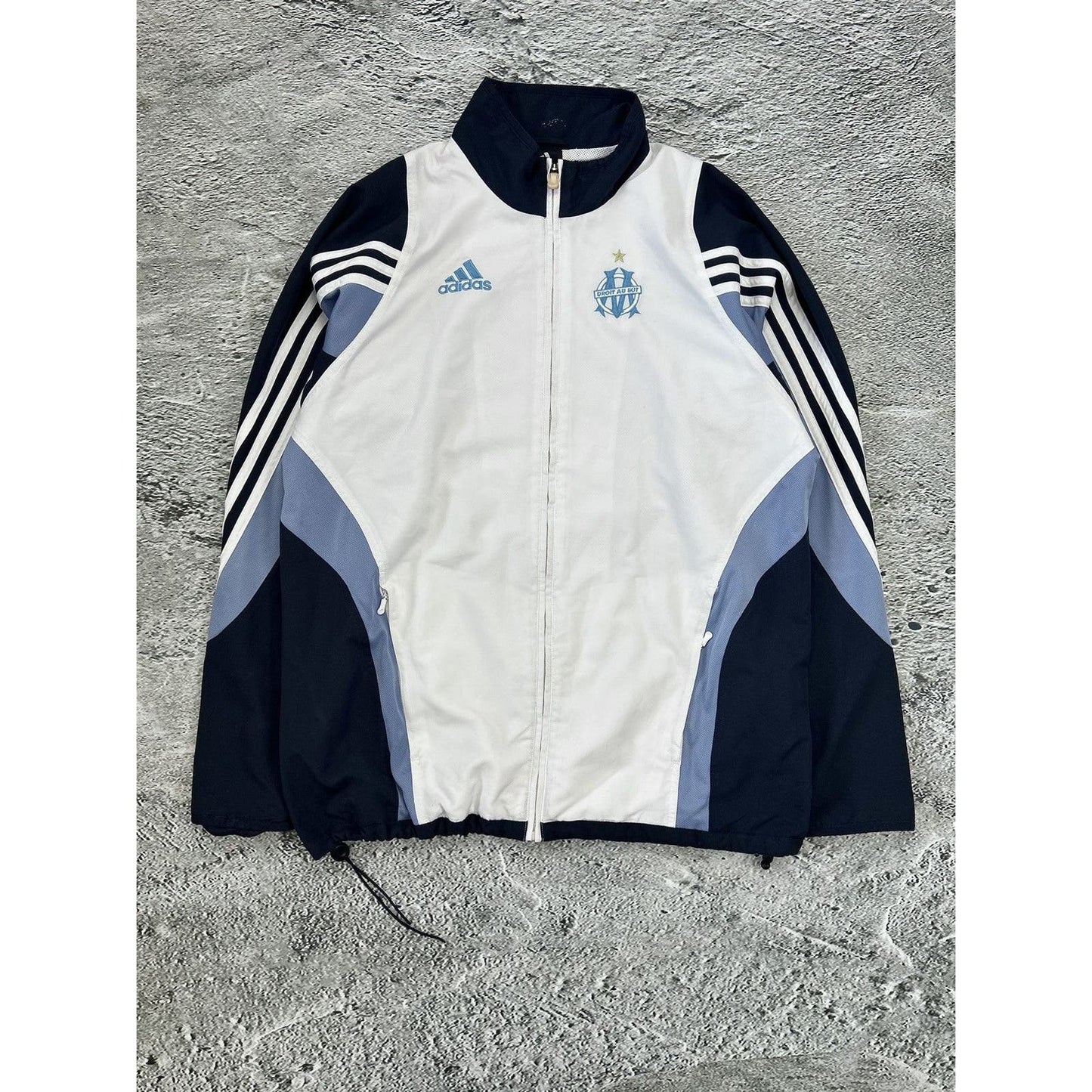 Olympique Marseille Adidas track suit vintage nylon set