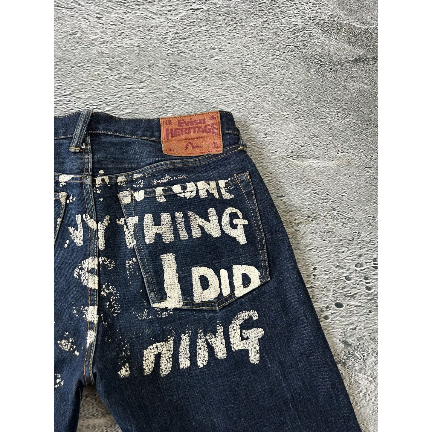 Evisu jeans vintage big logo selvedge denim Before Anyone
