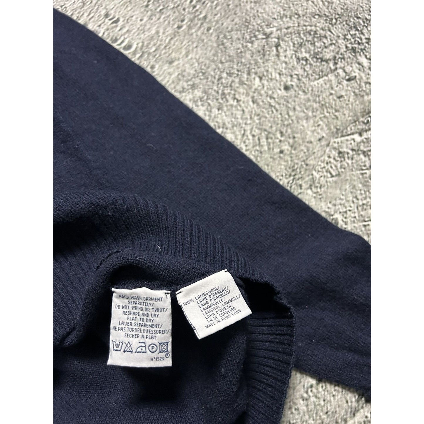 Polo Ralph Lauren vintage sweater turtleneck lambswool navy
