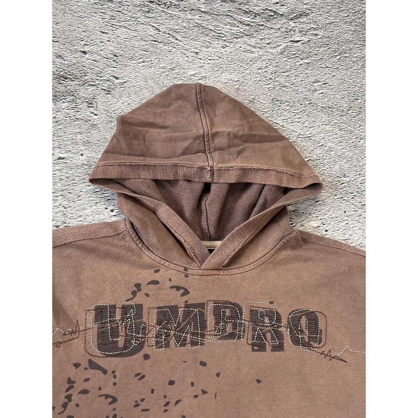 Umbro vintage hoodie Y2K Brown big logo