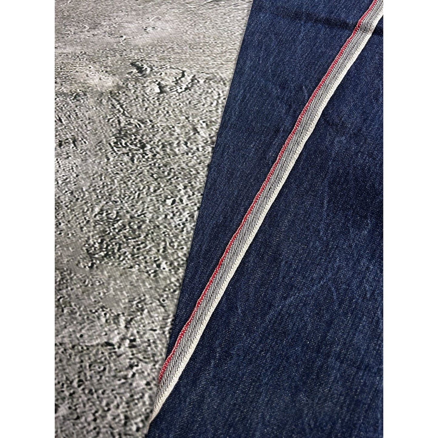 Evisu jeans vintage inside out selvedge white red