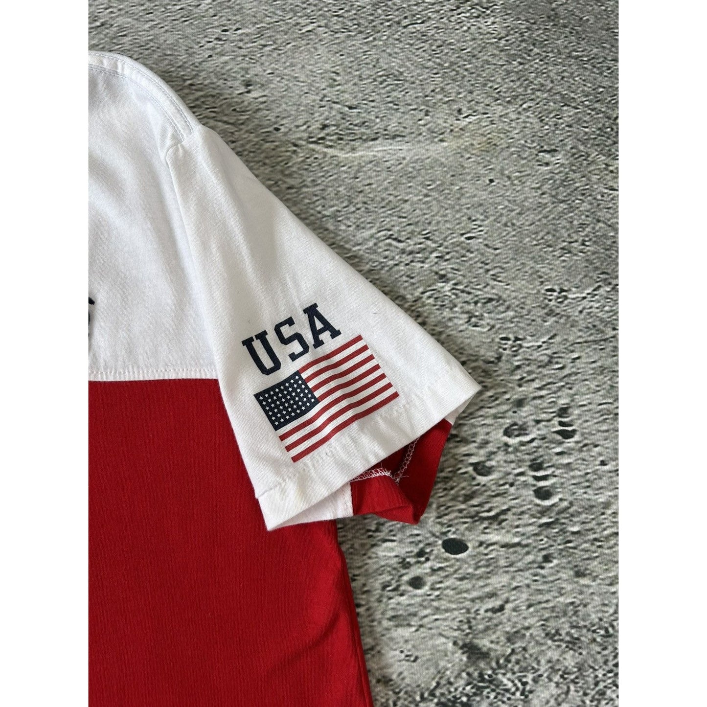 Chief Keef Polo Ralph Lauren USA T-shirt red white big pony