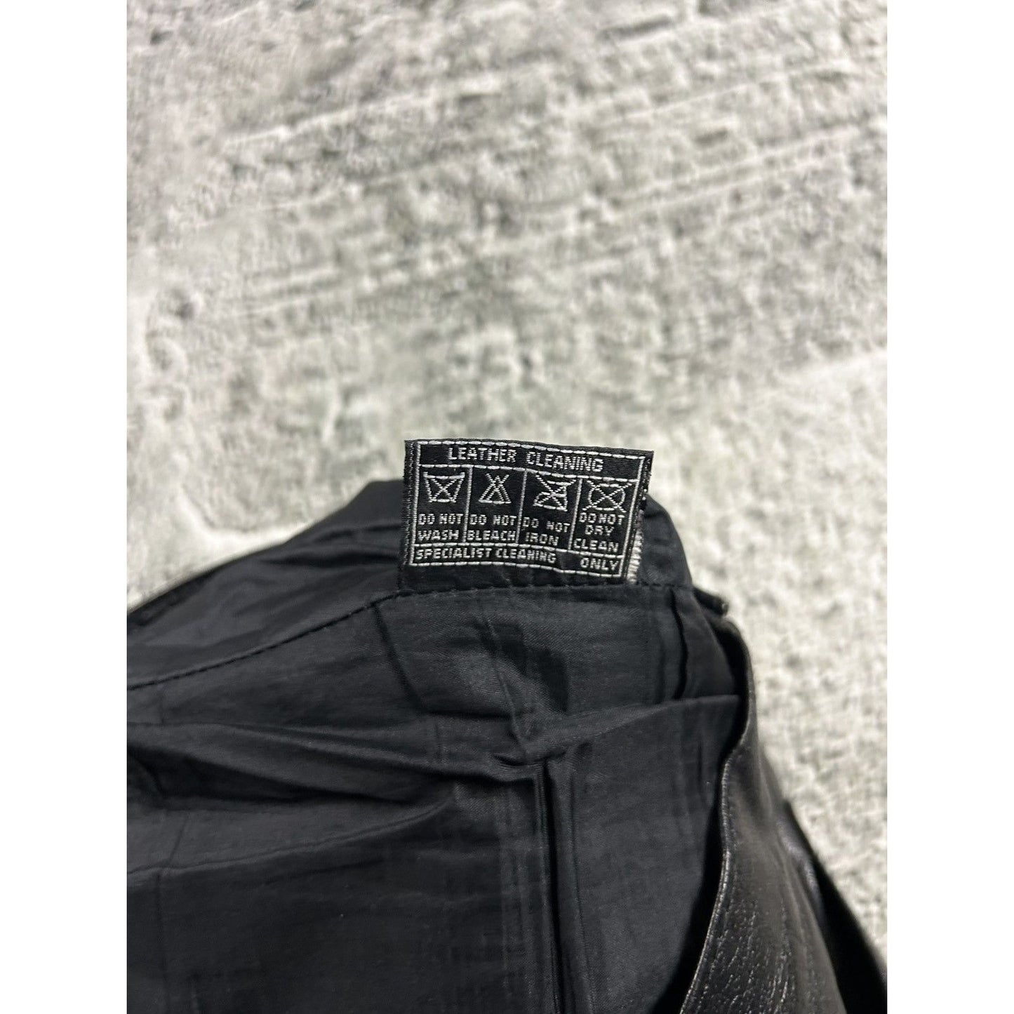 Leather pants vintage black