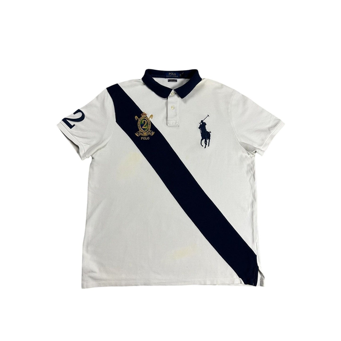 Chief Keef Polo Ralph Lauren vintage big pony white navy