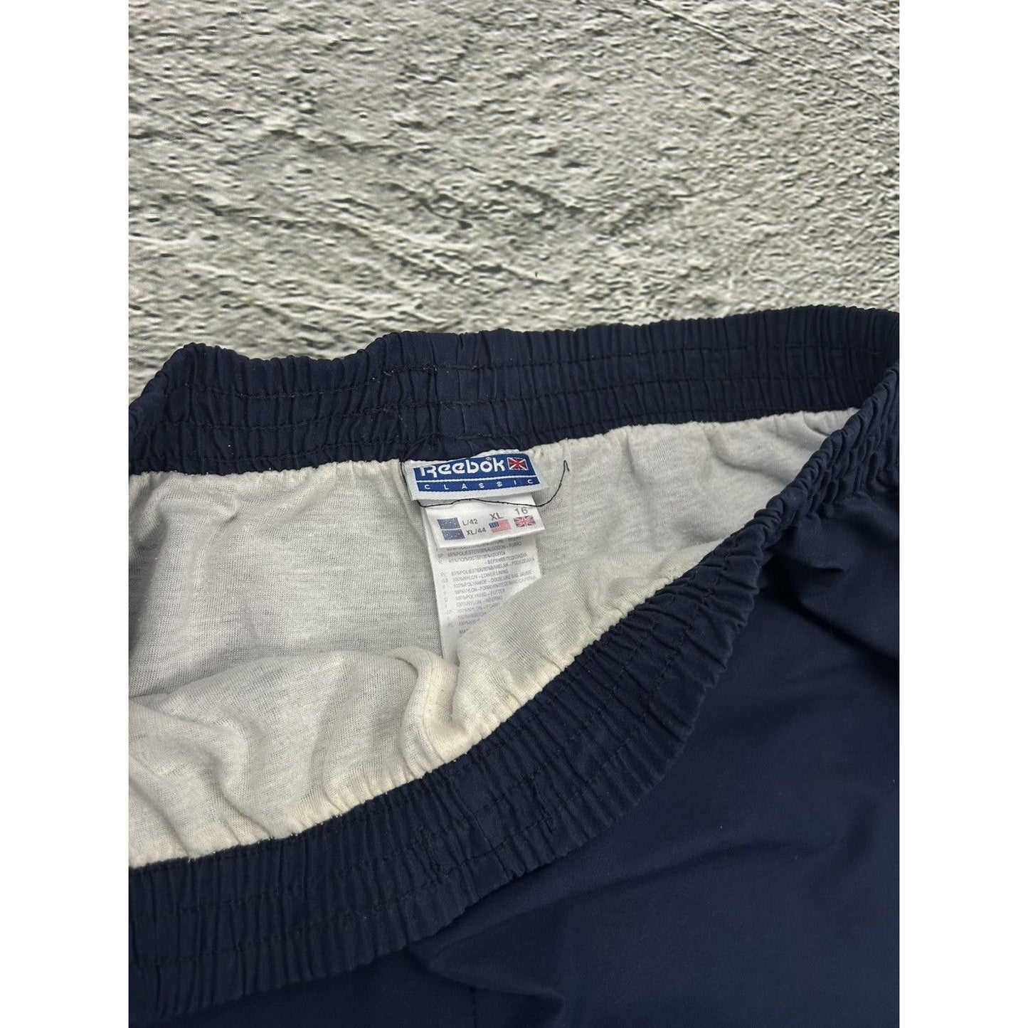 Reebok vintage track suit navy track pants nylon UK