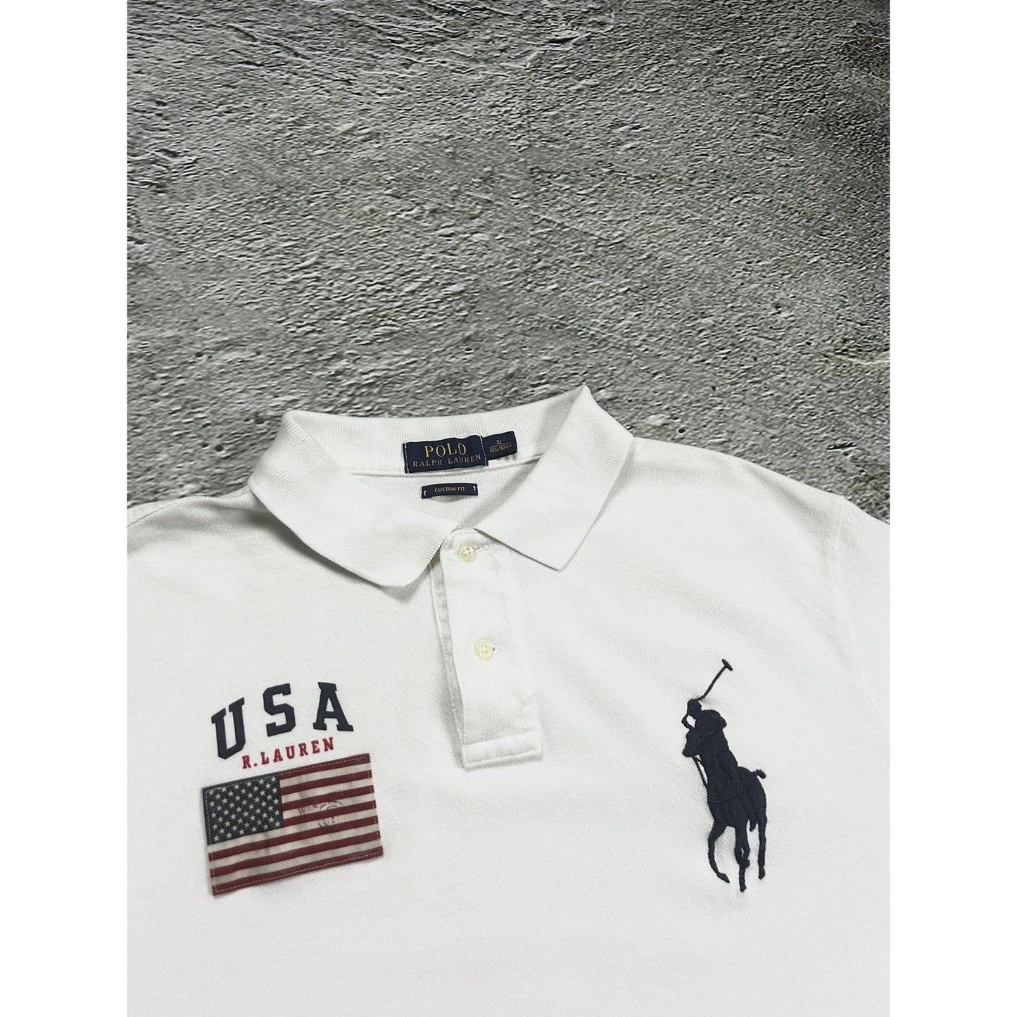 Chief Keef Polo Ralph Lauren vintage white USA big pony