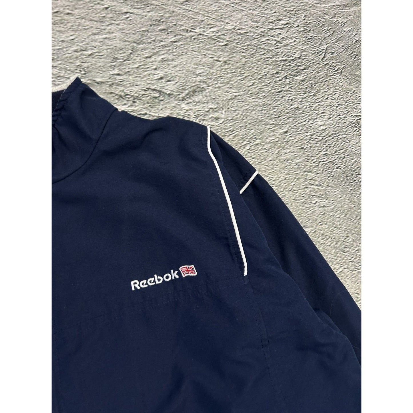 Reebok vintage track suit navy track pants nylon UK