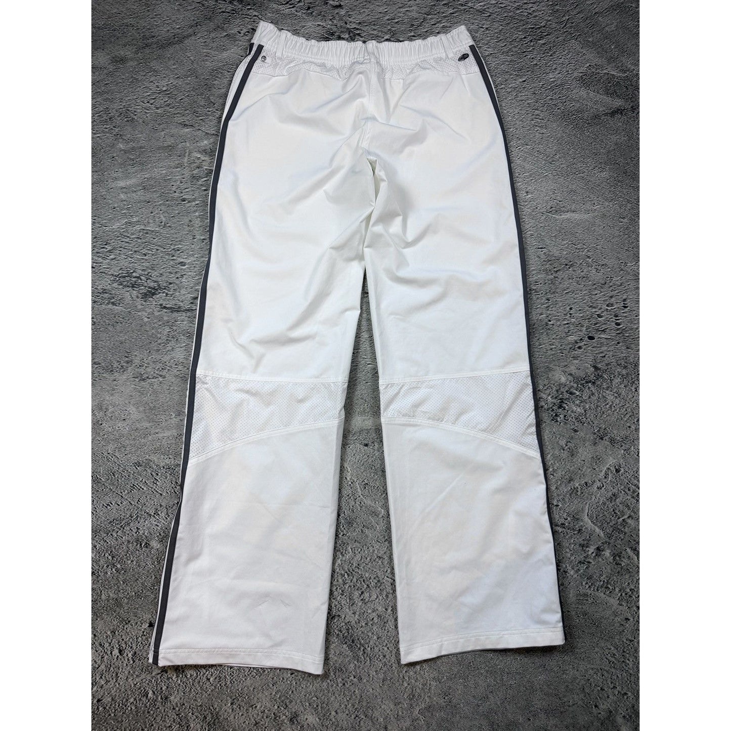 Adidas White vintage track pants baggy tiro clima365
