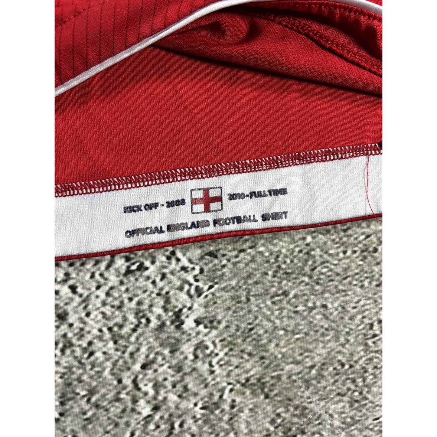 England vintage Umbro jersey 2008 2010 red away