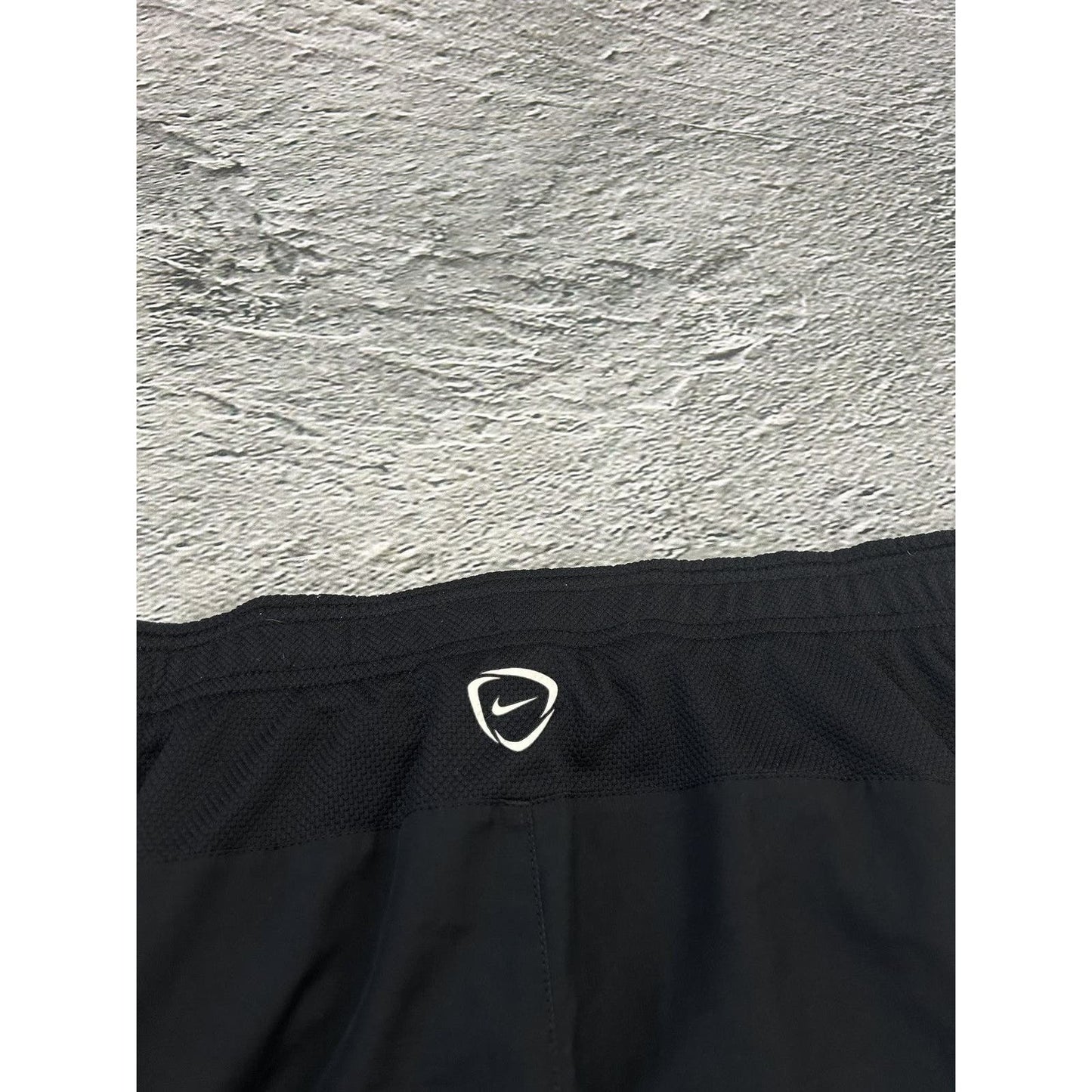 Nike nylon track pants black vintage drill Y2K parachute