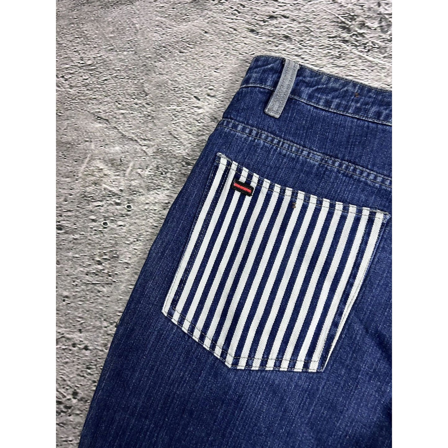 FuBu jeans vintage baggy denim pants blue