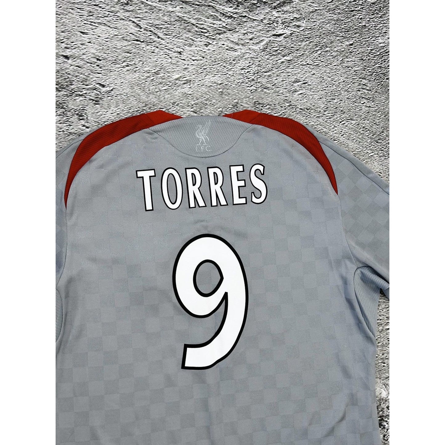 Torres Liverpool jersey grey carlsberg 2008 2009