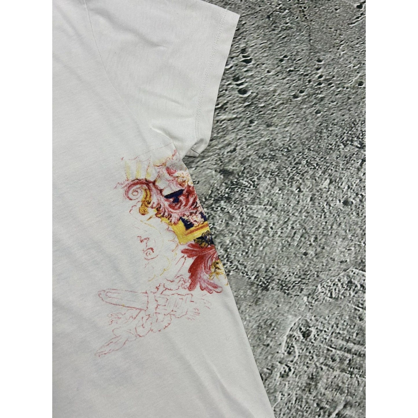 Balenciaga T-shirt floral vintage vneck tee