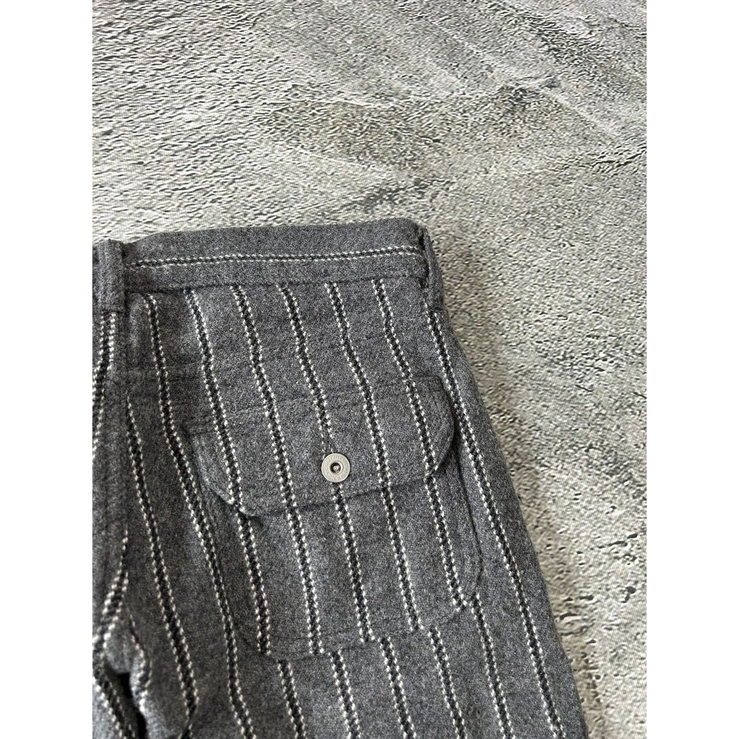 Junya Watanabe Comme Des Garcons wool striped pants AD2005