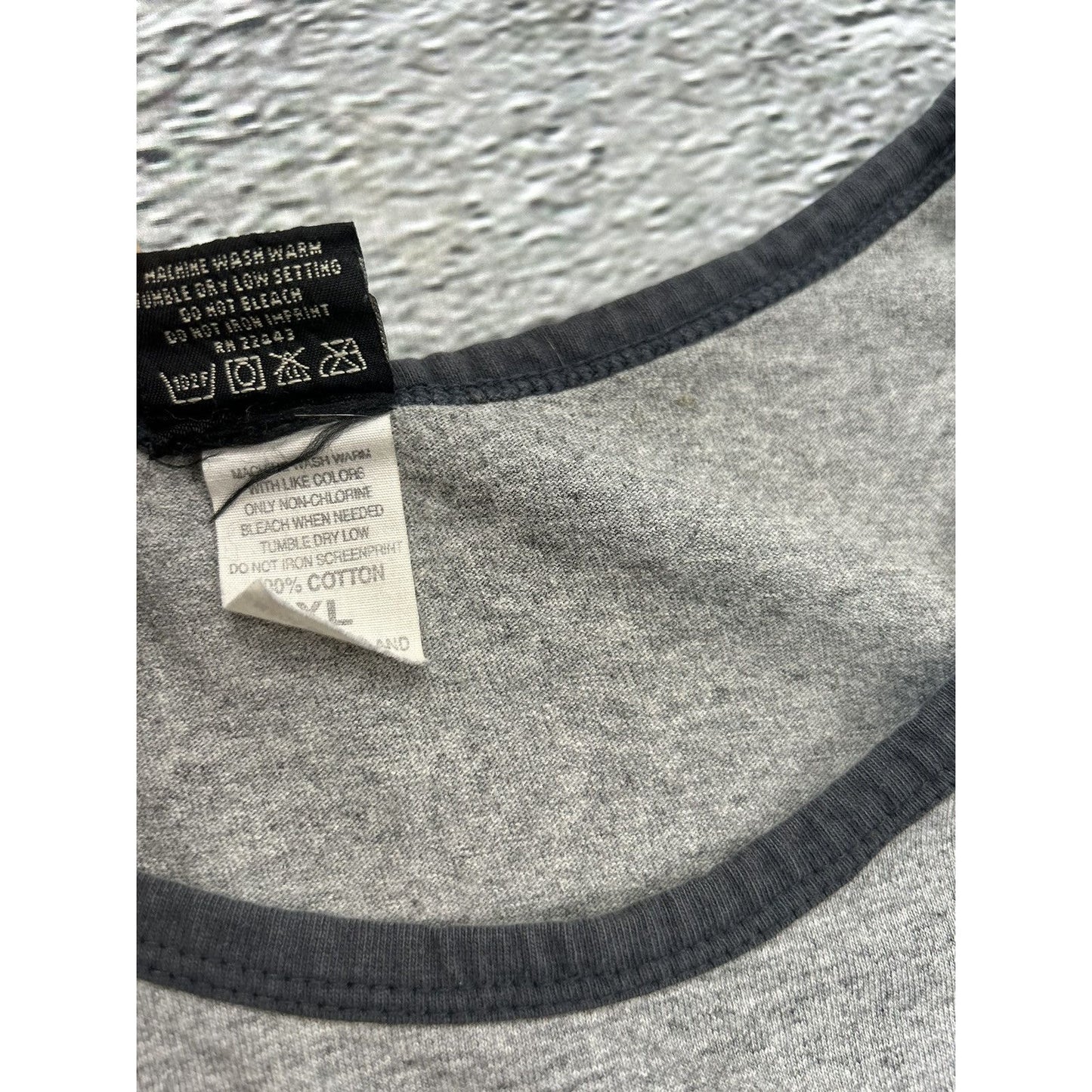 Quiksilver tank top grey big logo vintage Y2K