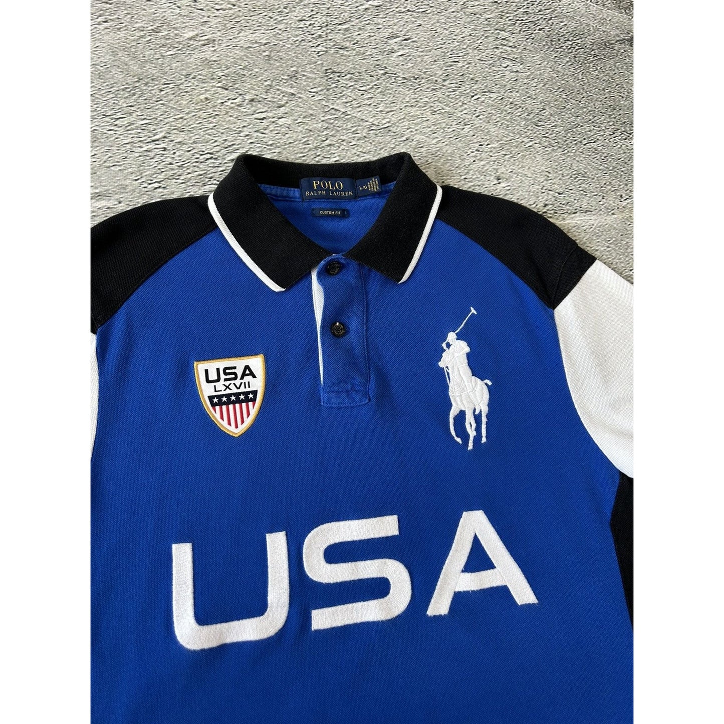 Chief Keef Polo Ralph Lauren USA Polo T-shirt vintage flag