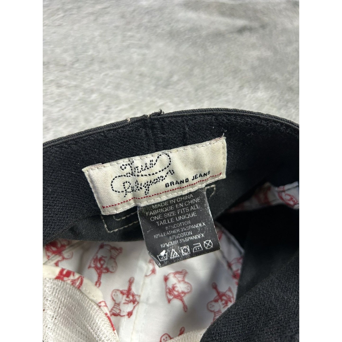 True Religion cap vintage hat Y2K big logo brown black