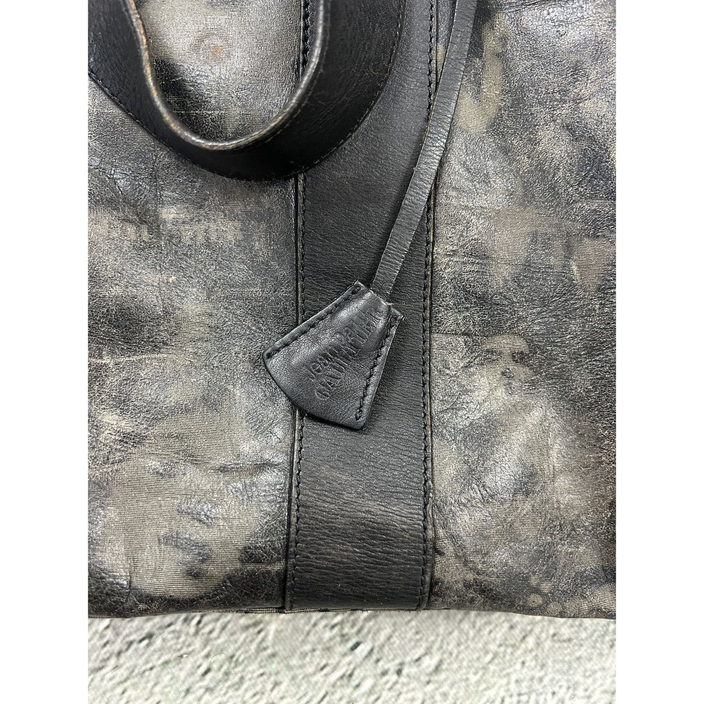 Jean Paul Gaultier Duffle Bag Leather Fullprint
