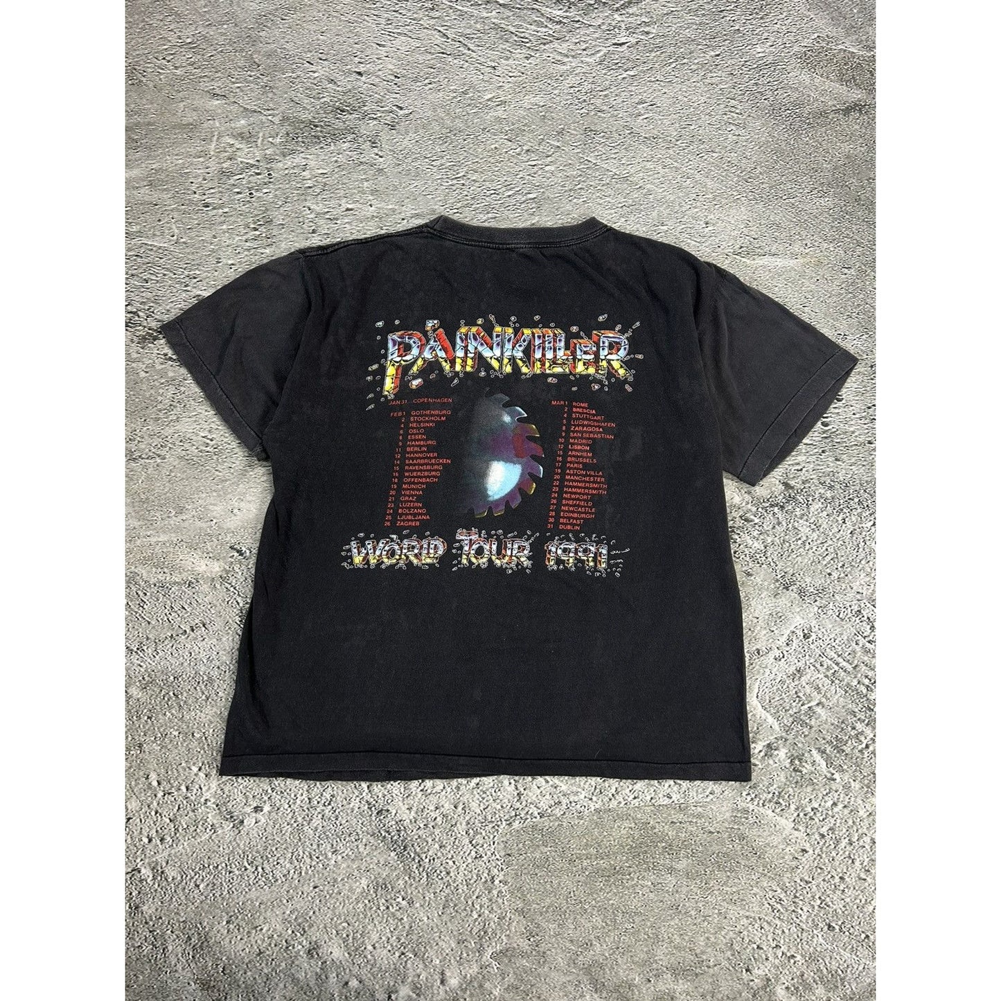 Judas Priest 1991 Painkiller World Tour tee