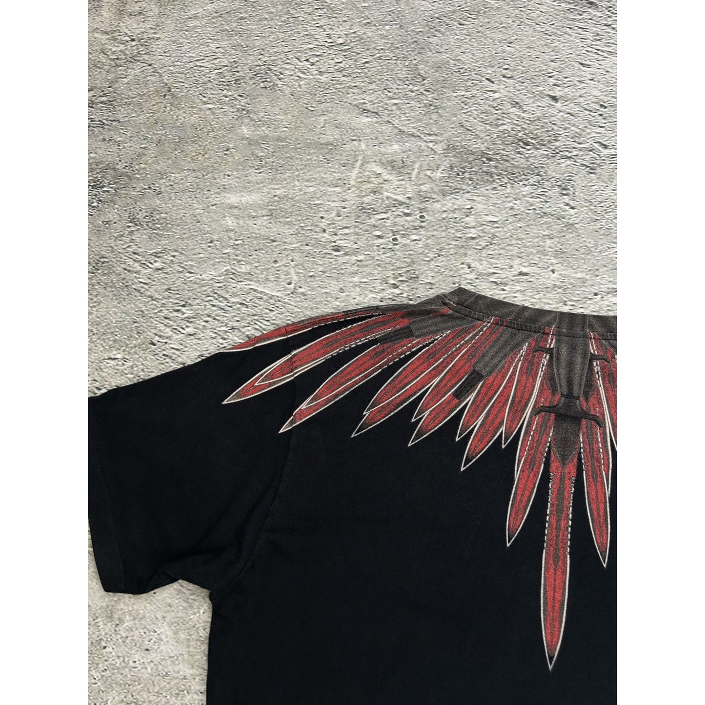 Marcelo Burlon Tee black red wings