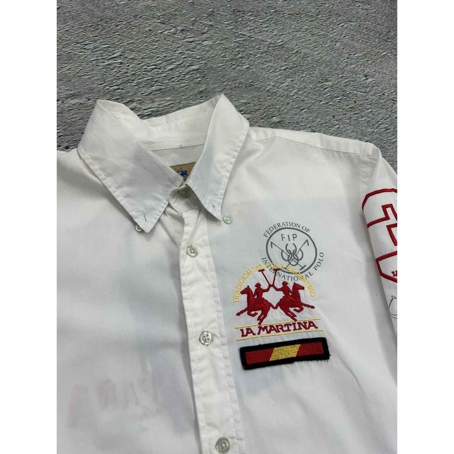 La Martina shirt longsleeve white Chief Keef Polo Spain