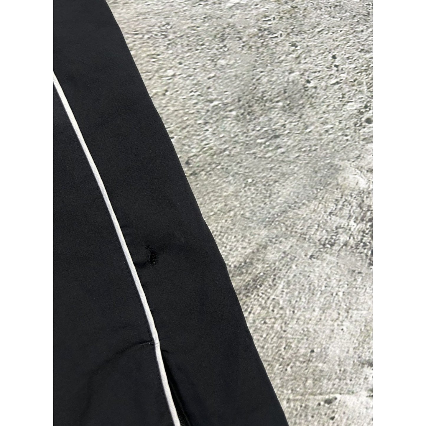 Nike vintage black track pants nylon drill Y2K