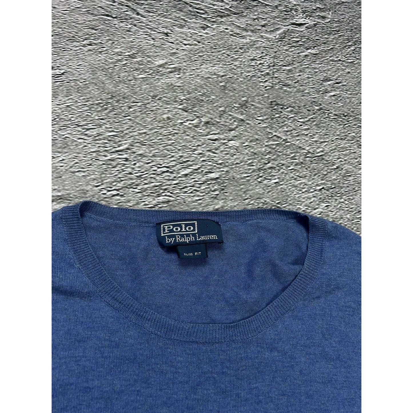 Polo Ralph Lauren vintage blue sweater cotton