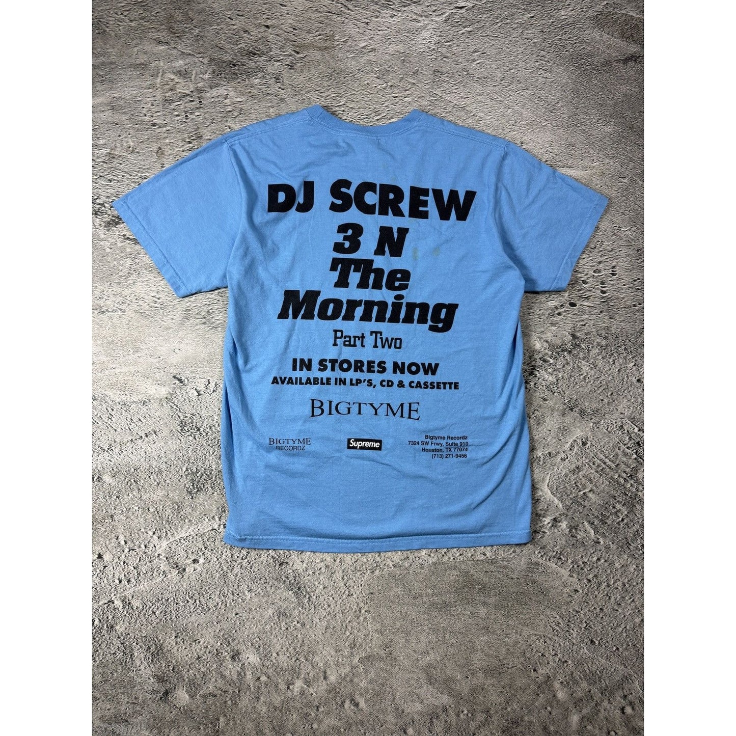 Supreme x DJ Screw SUC blue turquoise Screwed Up Click SS26