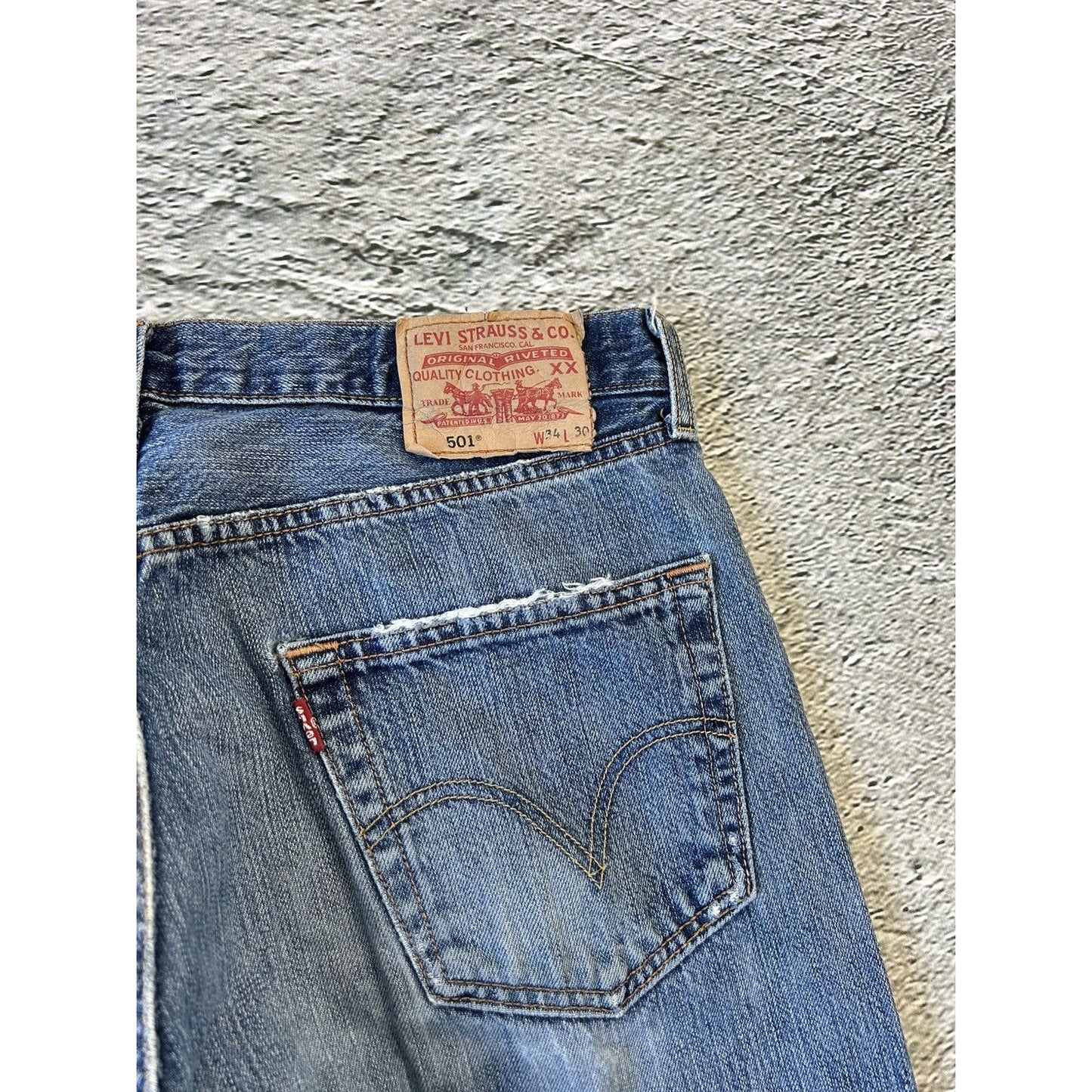 Levi’s 501 vintage blue jeans denim pants