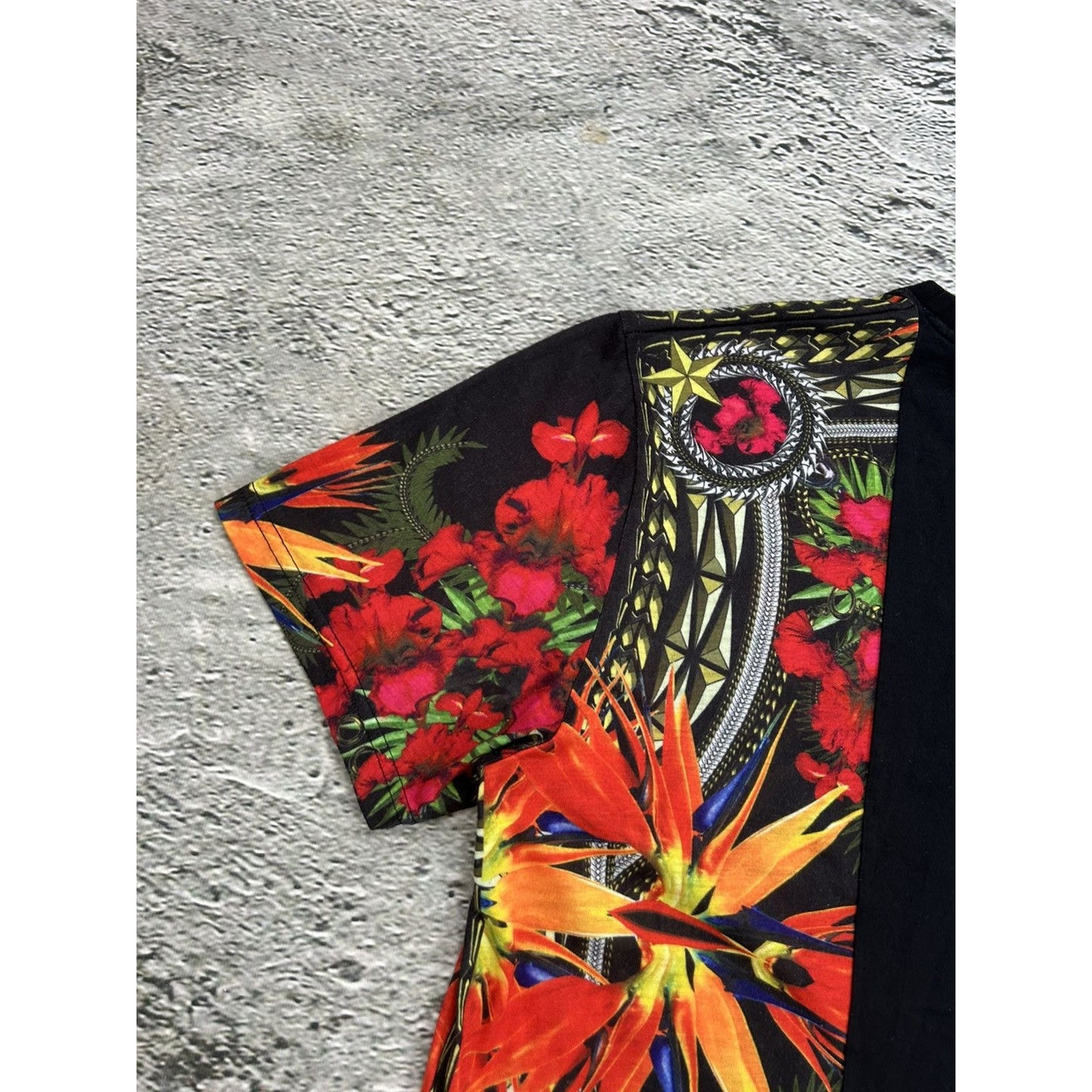 Givenchy Madonna and Iris SS13 t-shirt black tee fullprint