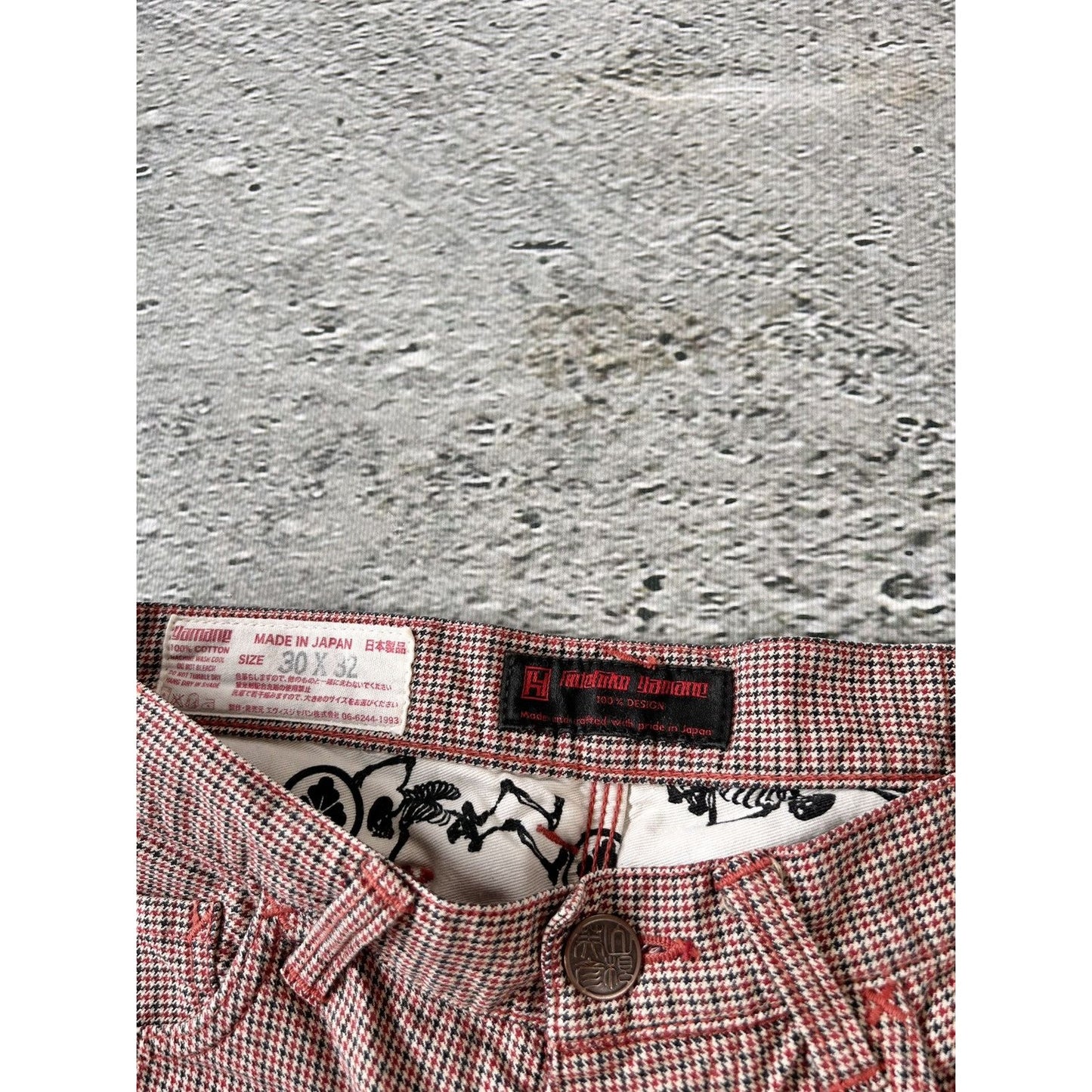 Evisu Yamane jeans vintage red casual pants