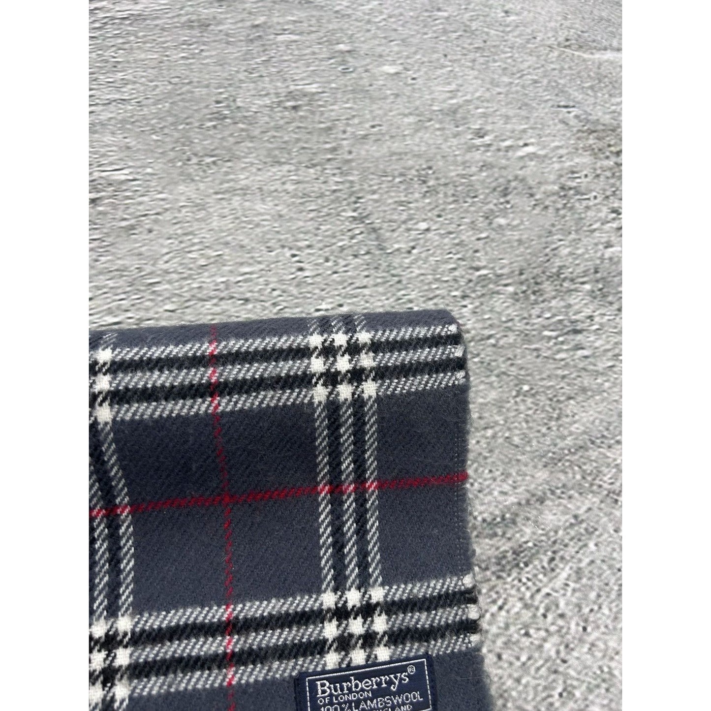 Burberry scarf lambswool cashmere grey nova check
