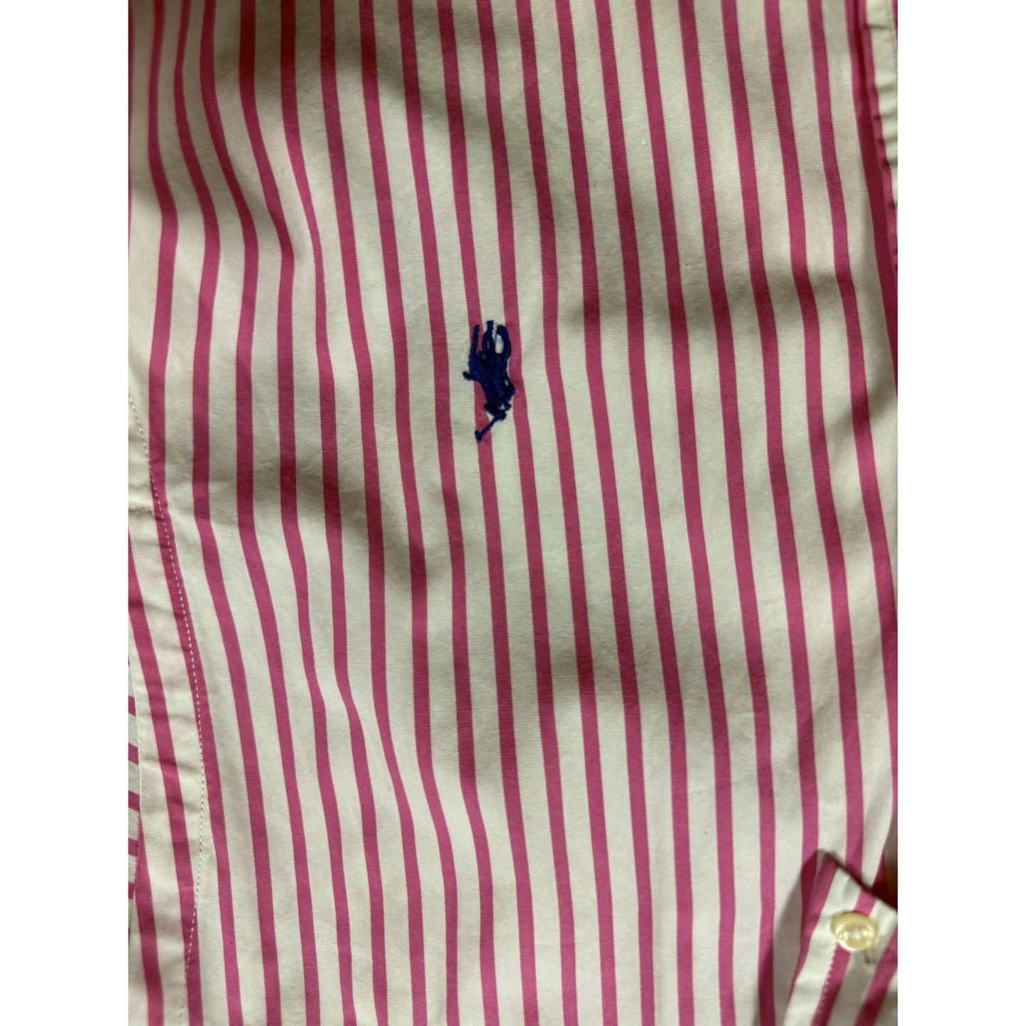 Polo Ralph Lauren pink shirt button up longsleeve striped