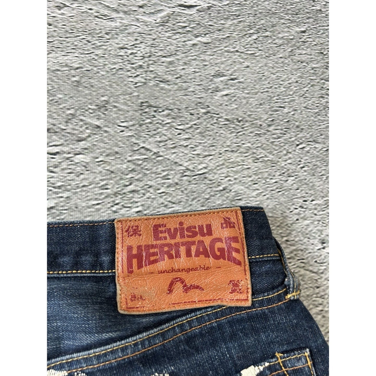 Evisu jeans vintage big logo selvedge denim Before Anyone