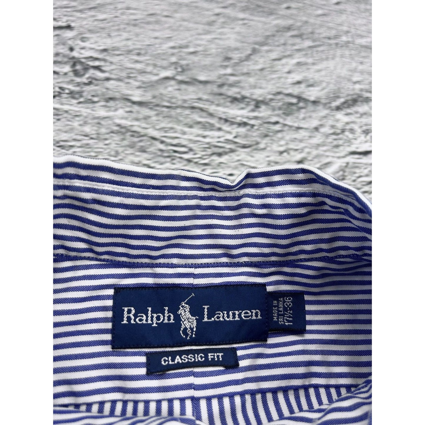 Polo Ralph Lauren shirt button up longsleeve blue striped