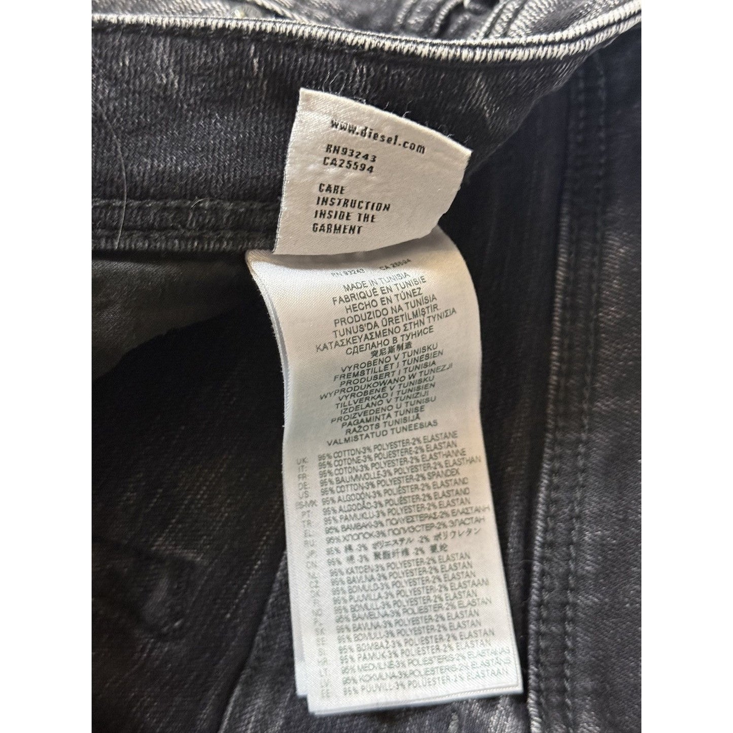 Diesel jeans skinny slim sleenker Y2K grey