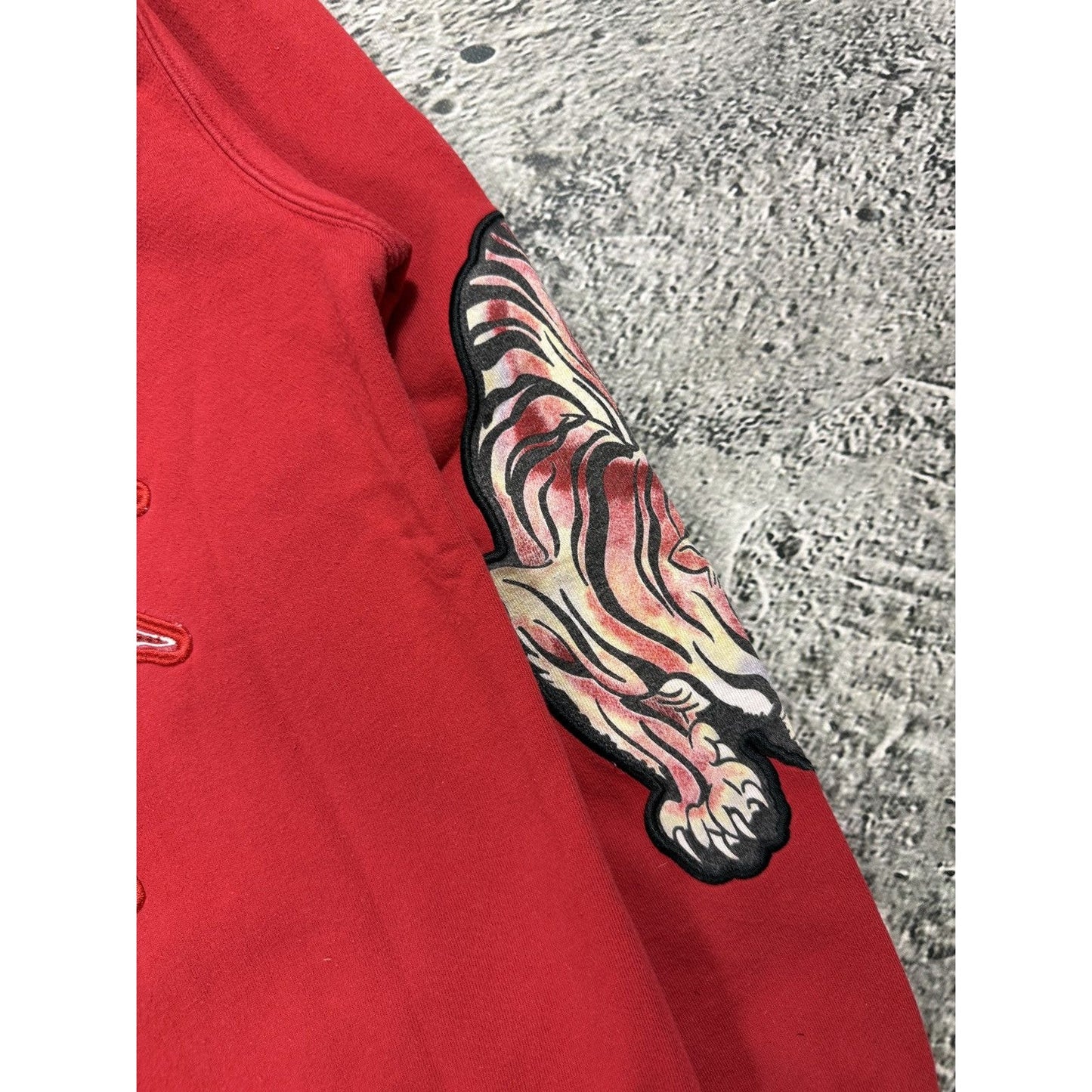 Ed Hardy zip hoodie black red vintage Y2K Christian Audigier