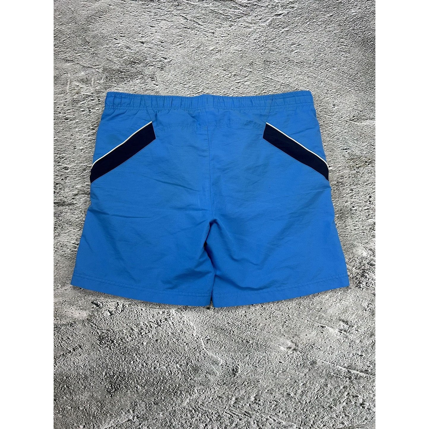 Nike vintage blue shorts track pant small swoosh Y2K
