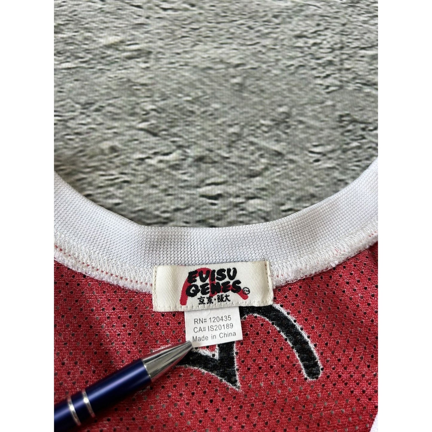 Evisu Jersey basketball 7 vintage red Chicago Bulls