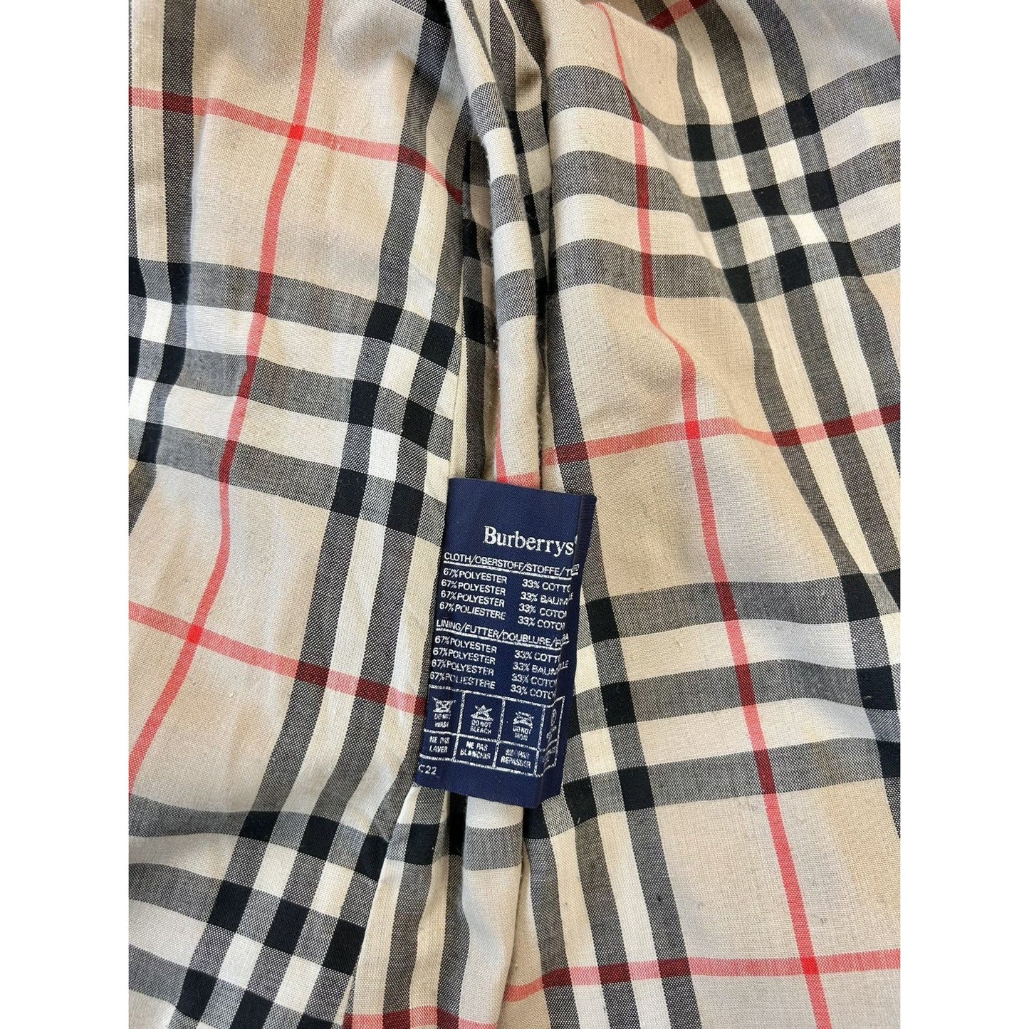 Burberrys coat trench beige vintage