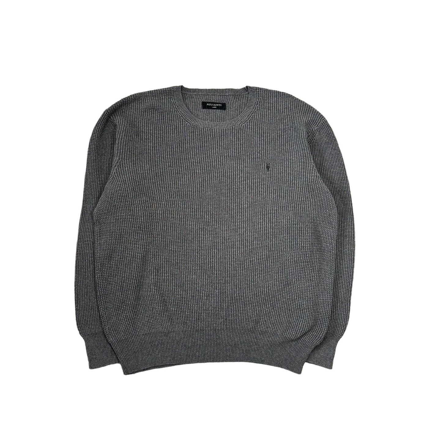 Allsaints sweater grey small logo