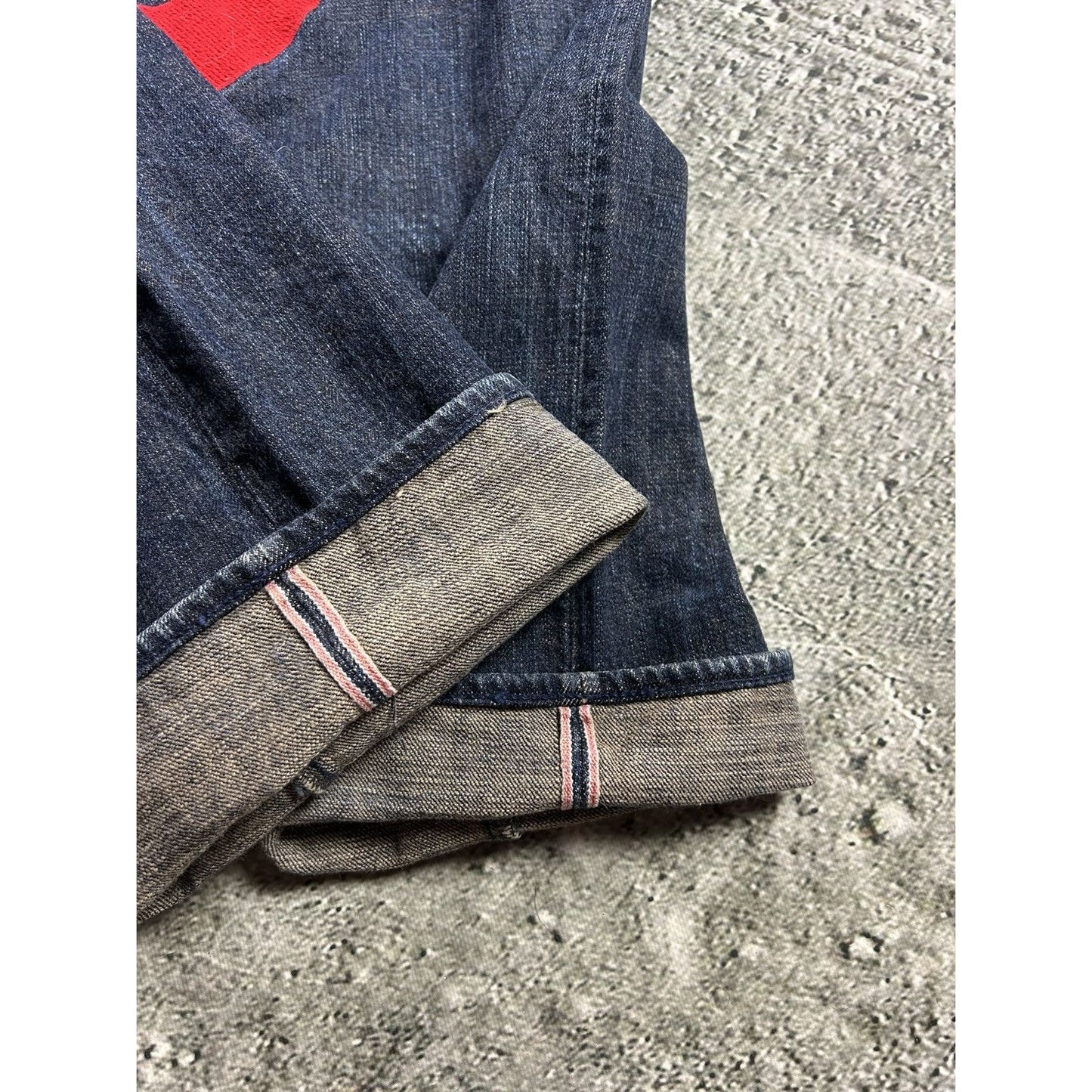 Evisu Yamane face jeans vintage selvedge denim Japan RARE