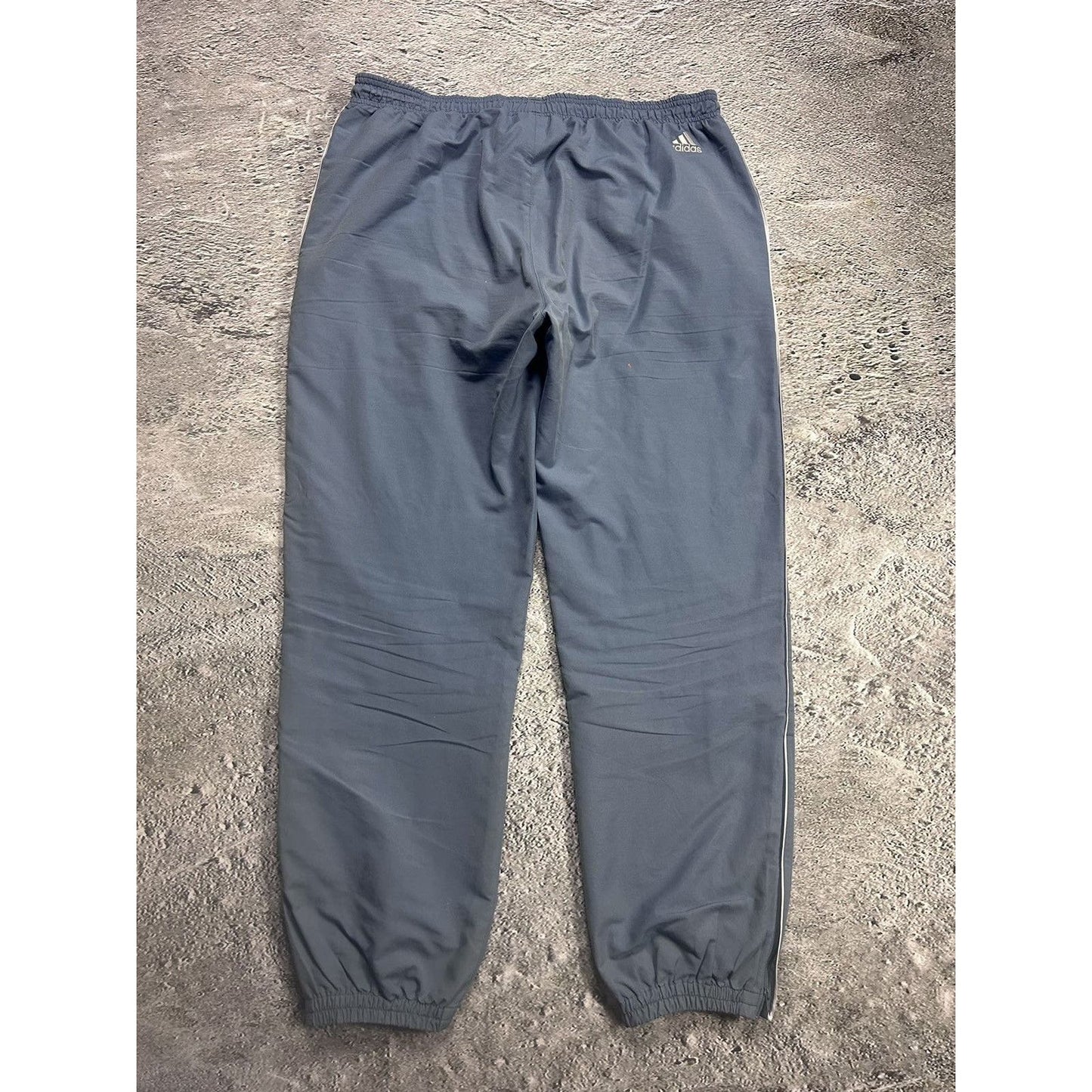Adidas vintage blue nylon track pants small logo 2000s