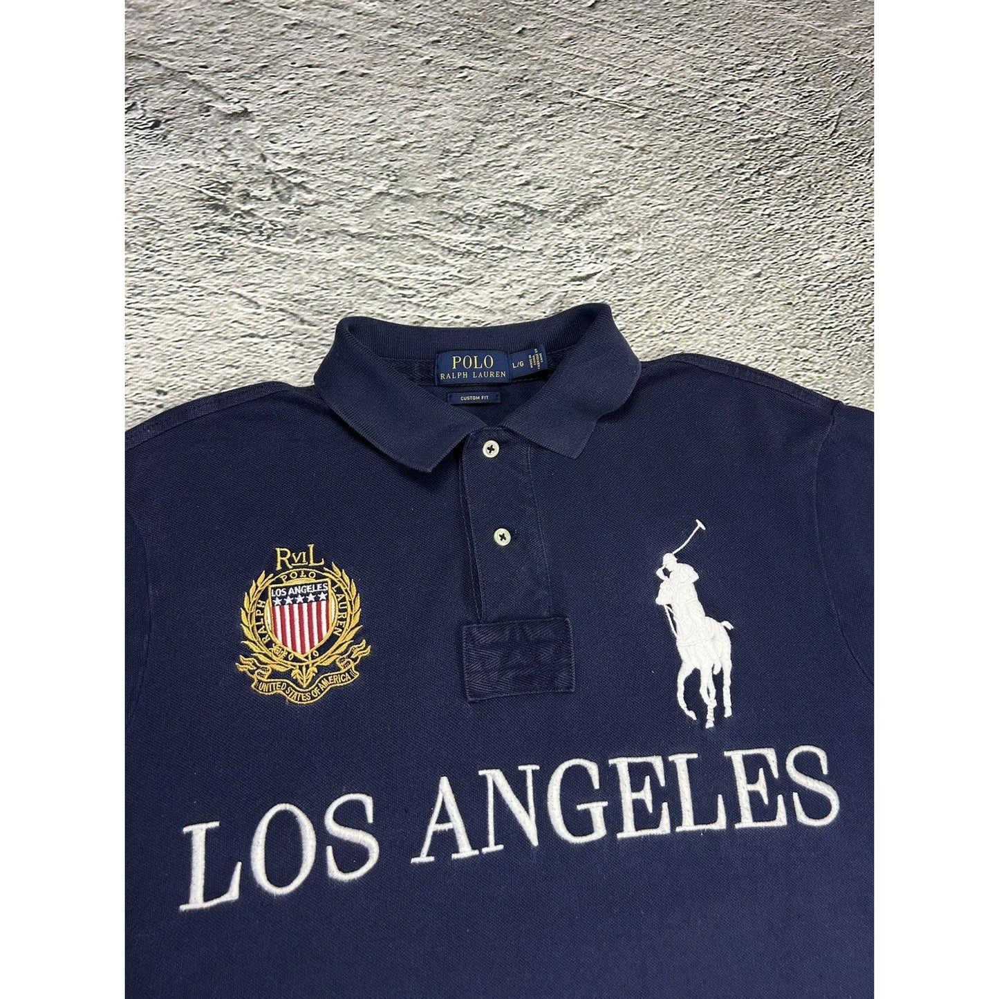 Chief Keef Polo Ralph Lauren Los Angeles vintage shirt navy