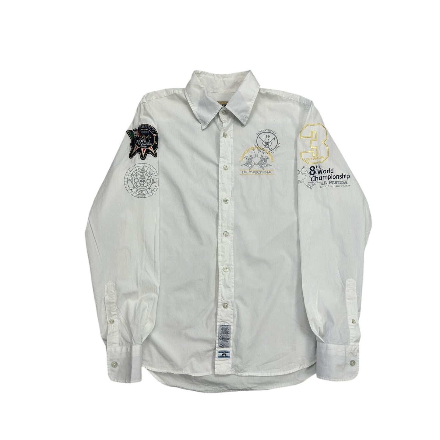 La Martina shirt longsleeve white Chief Keef Polo Argentina