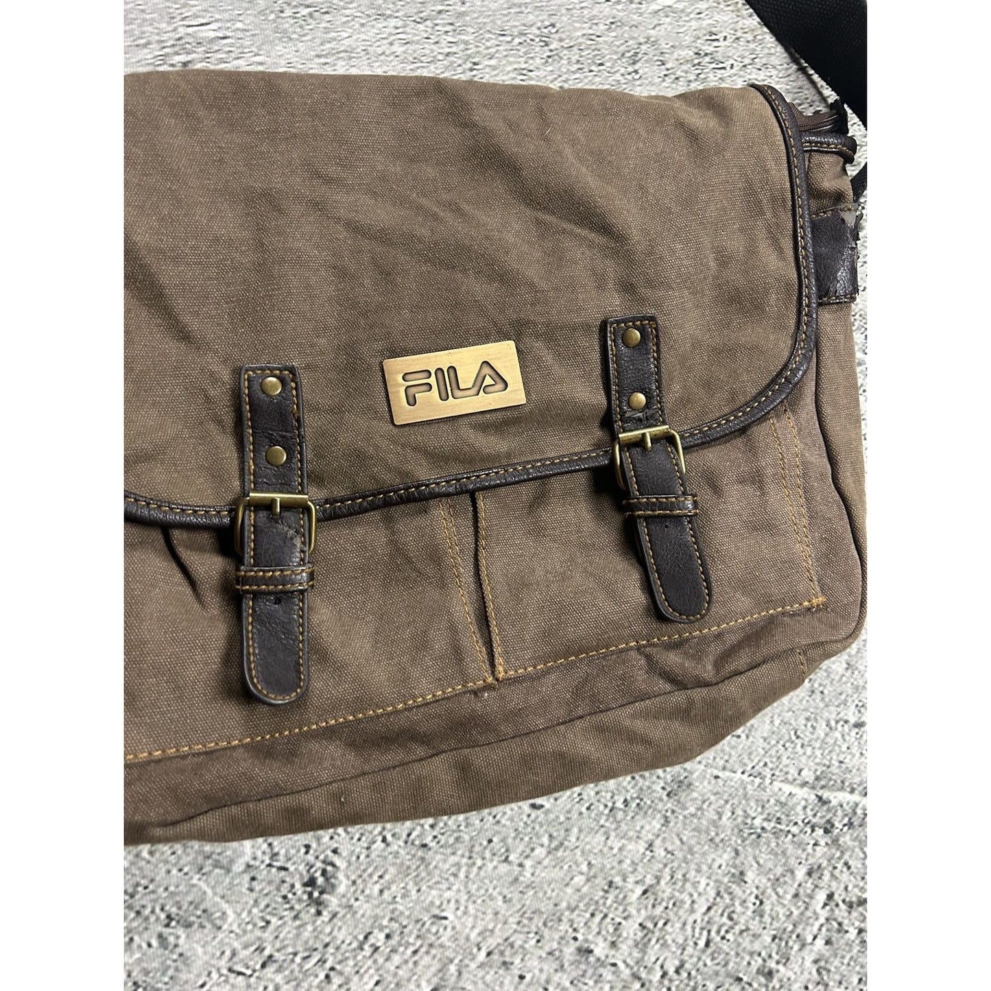 Fila shoulder bag vintage brown Y2K