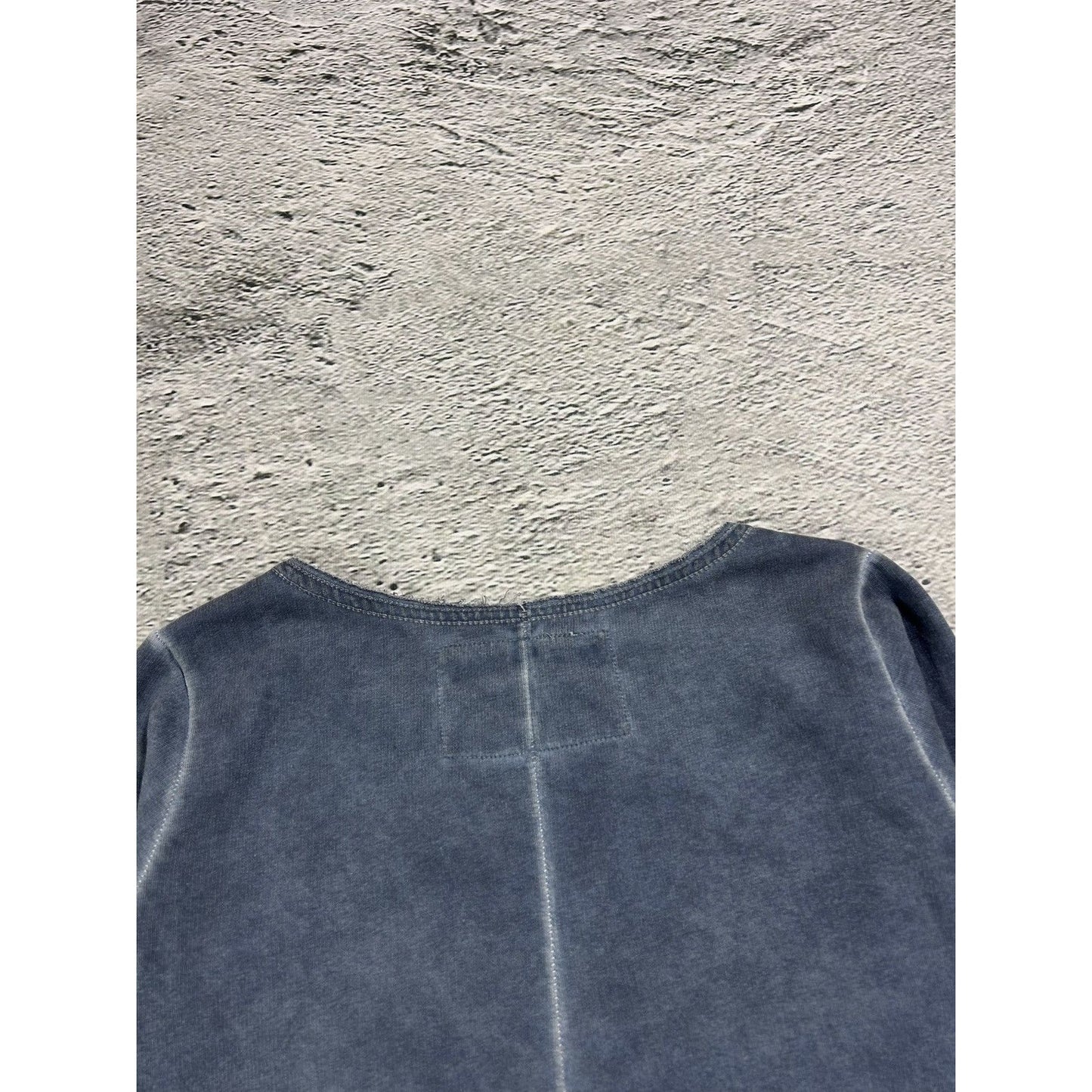 True Religion sweatshirt vintage big logo Y2K grey denim